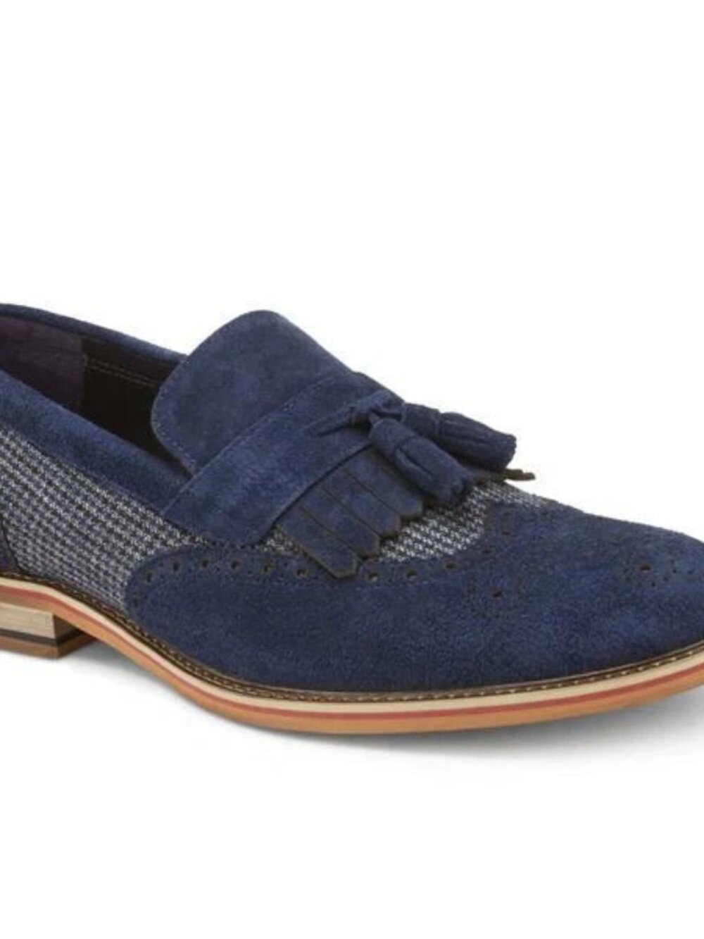 VINTAGE FOUNDRY CO Mens Bianchi Loafer Navy Shoes SZ 12 NEW
